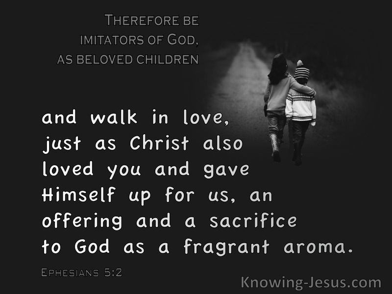 Ephesians 5:2 Walk In Love As Christ Also Love You (gray) 
